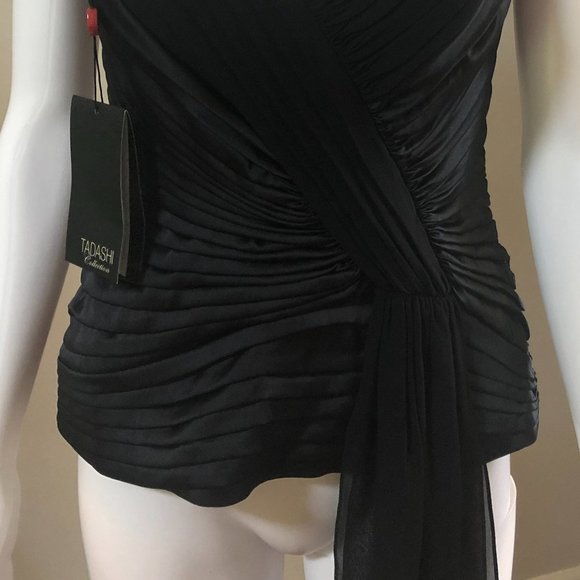 Black TADASHI SHOJI  TOP  NEW WITH TAGS! STYLE #E18611 - Picture 5 of 5